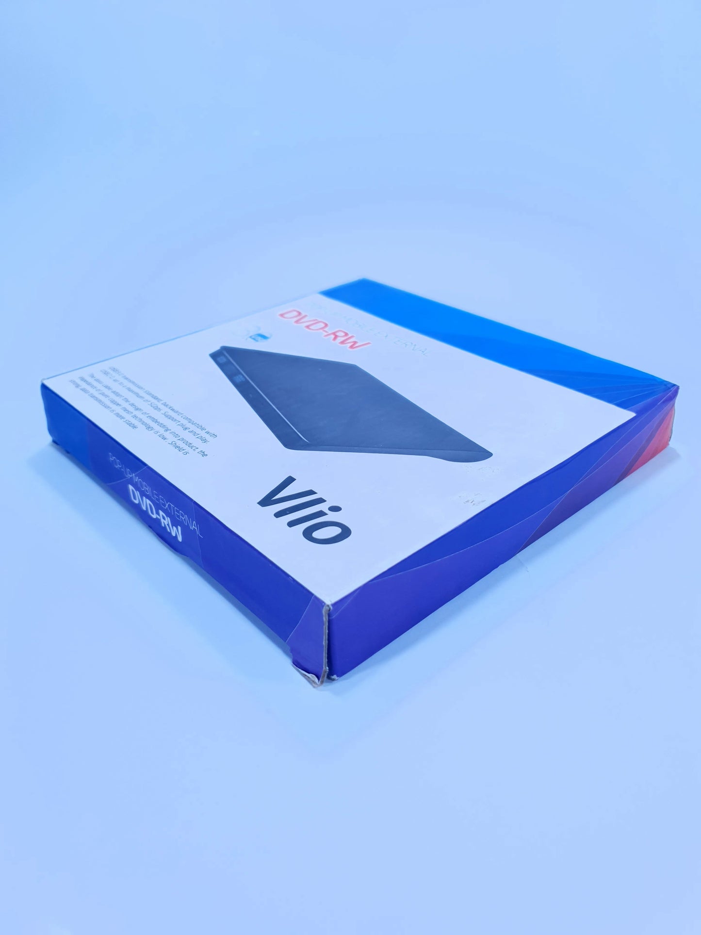 Vlio External CD DVD Drive, USB 3.0 Portable Slim CD DVD +/-RW Drive Player